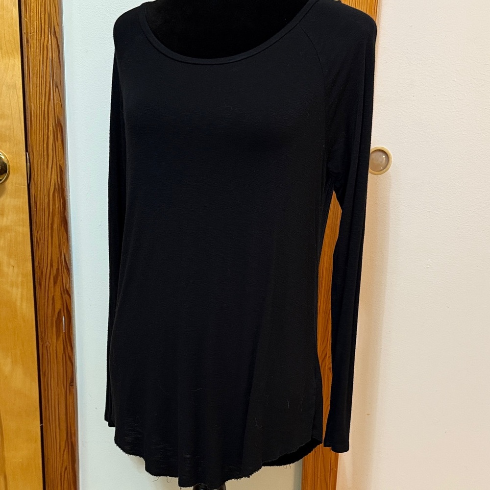 American Eagle Outfitters Black Long Sleeve Top